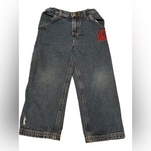 Coogi Jeans Youth Size 4T Blue Jeans Embroidered Y2K 100% Cotton